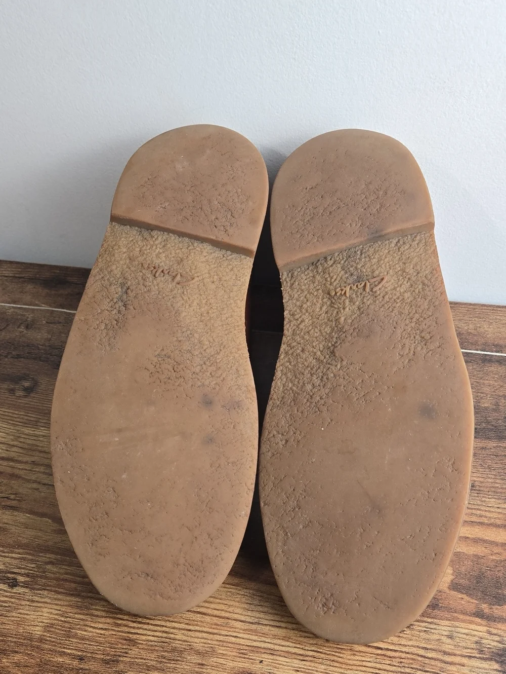 Clarks Men's Bushacre 3 Tan Leather Lace-Up Desert Chukka Boots Sz 10 Euro Boho